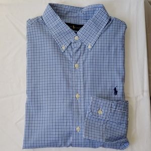 Ralph Lauren long sleeve plaid button down shirt